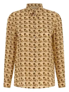 Рубашка с принтом Petit Charles VALENTINO GARAVANI, коричневый