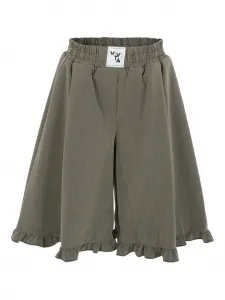 Шорты с оборками Vivetta, серый