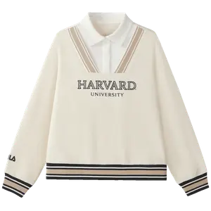 FILA KIDS Винтажный белый свитшот для подростков