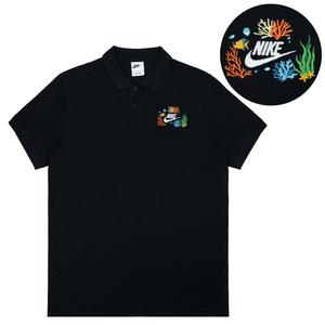 Nike Унисекс поло черное