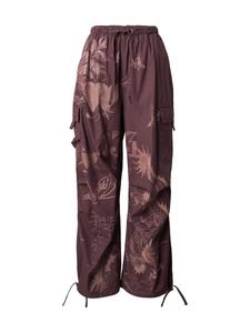 Широкие брюки-карго Ed Hardy, бургундия