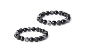 SHARK BABY Белый бирюзовый синтетический нефритовый браслет Unisex