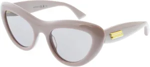 Солнцезащитные очки Bottega Veneta BV1282S-004 телесного цвета в форме «кошачий глаз»