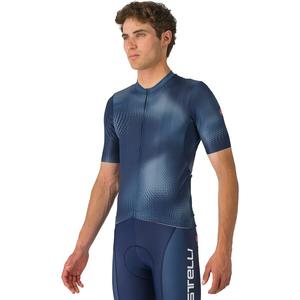Футболка Castelli Vortice Castelli, Belgian Blue/Light Steel Blue
