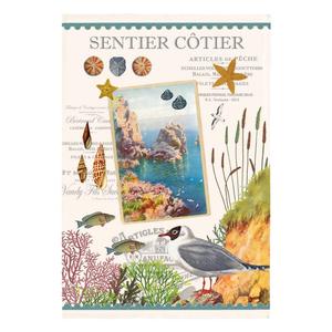 Полотенце GESCHIRRTUCH Sentier côtier ekrü 48 x 72 cm Winkler, белый