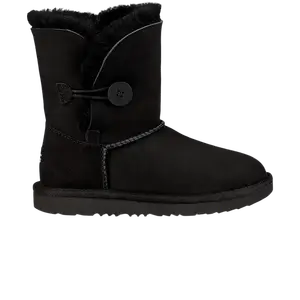 Ботинки UGG Bailey Button 2 Boot Kids Black, черный