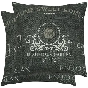 Декоративные подушки Dana, набор из 2 штук Go-De, Anthrazit + gemustert