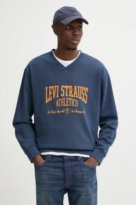 Хлопковая толстовка Levi's, темно-синий