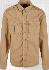 Повседневная рубашка Brandit Regular fit Button Up Shirt, кэмел
