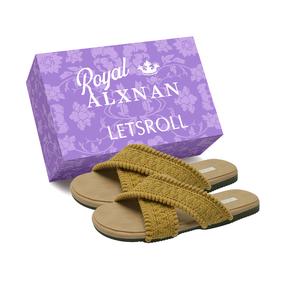 Alxnan Женские противоскользящие шлепанцы Yellow+Box, цвет Yellow+Box