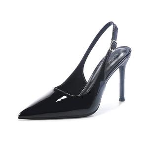 WECKER Тонкие каблуки на шпильке женские черные 8 см, цвет Black 8CM