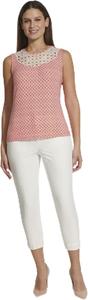 Женский топ без рукавов с кружевной кокеткой Tommy Hilfiger, Risk Red Multi
