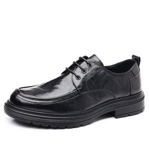 Повседневные кожаные туфли мужские с низким верхом KACHILANG, Black