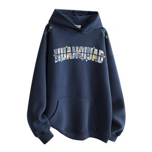 Толстовка Unisex Hooded Thickened Regular HUANQIU, темно-синий fleece-lined