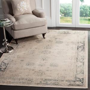 Ковер SAFAVIEH, 275 x 366 см, Vintage Collection, Stone & Blue, дизайн Oriental Distressed Viscose, идеально для помещений с высокой проходимостью в гостиной, спальне (VTG117-7440)
