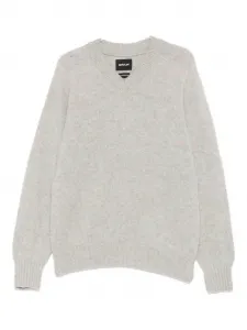 Свитер с V-образным вырезом Howlin', серый