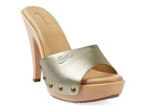 Сандалии Candie's Viviana OMG Platform Sandal, Platinum Leather