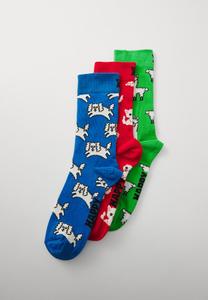 Носки Happy Socks LLAMA & CLOUD DOG & KITTEN UNISEX 3 PACK, Multi/Multi-Coloured