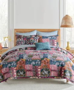 Комплект двустороннего одеяла Home Roshita из 3 предметов, размер Full/Queen Levtex, мультиколор