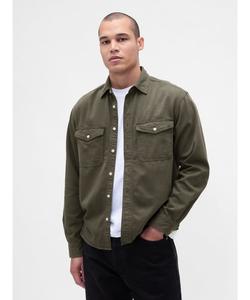 (U) Ультрамягкая джинсовая рубашка свободного кроя