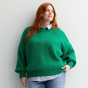 Уютный свитер-водолазка Plus size Heritage Sonoma Goods For Life, Royal Emerald