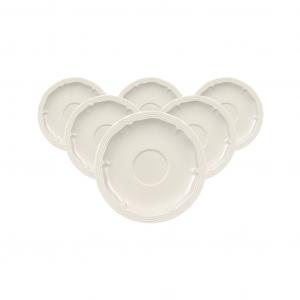 Подставка для чашки Espressountertassen Manoir ø 12,2 см, набор из 6 шт., белый Villeroy & Boch, белый