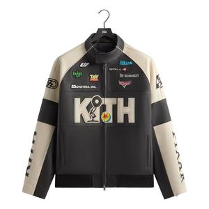 Кожаная куртка Kith x Disney Pixar Dejan, черная
