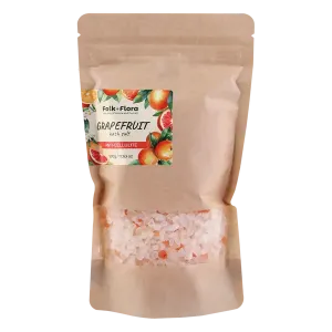 Соль для ванн, 500 г Folk Flora Grejpfrut