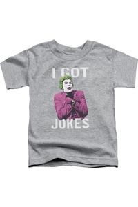 Футболка с коротким рукавом для детей Batman Classic TV "Got Jokes" Gildan, Athletic Heather