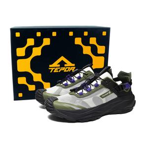 Влагоотводящие, дышащие, нескользящие кроссовки для речного треккинга унисекс TEPOR, Black Green