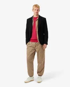 Мужские спортивные штаны с монограммой коричневого цвета Lacoste