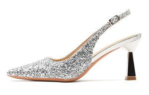 Ainer cat Chunky Heel High Heels 7.5cm женские Ainer-cat, серебряный