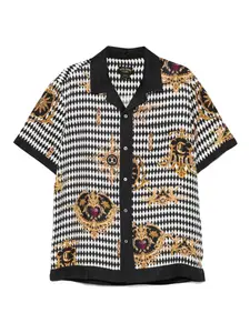 Рубашка с распашным воротником Camilla, черный