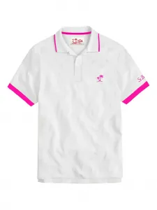 Рубашка поло с вышивкой Mc2 Saint Barth, белый