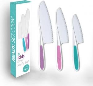 Набор ножей Tovla Jr. Knives for Kids кухонных детских, 3 шт, мультиколор