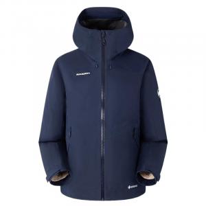 MAMMUT Ветровка женская водонепроницаемая ветрозащитная дышащая, Deep Sea Blue-Khaki