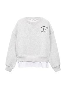 Толстовка MANGO KIDS SPORTS, светло-серый
