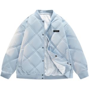 Paddington Bears Пуховик Unisex, Light Blue (Thickened and Fleece-Lined)