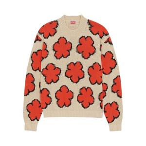 Джемпер Kenzo Boke Flower Intarsia Knit Jumper, красный