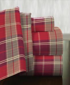 Комплект постельного белья из хлопковой фланели Piedmont Plaid Superior Weight, размер Queen Pointehaven, Pidmnt Pla