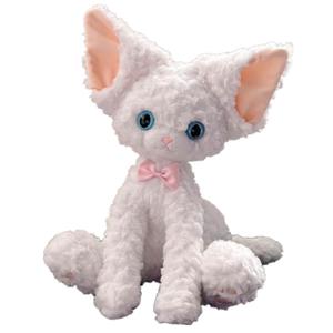 Кукла в виде сидящей немецкой вислоухой кошки разноцветная ирис плюшевая игрушка высота 40см Handsome