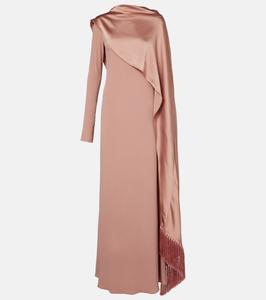 Платье Mounia с накидкой из креп-кади Taller Marmo, Blush