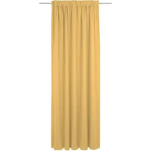 Штора Uni Collection многофункциональная, 1 шт., плотная, из 100% органического хлопка Adam, желтый