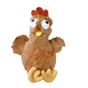 Кошелек для монет, миниатюрная сумочка-брелок, кукла в виде цыпленка, плюшевая кукла высотой 12см/21см/33см MLING, коричневый