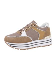 Кроссовки на шнуровке Ital-Design, светло-коричневый