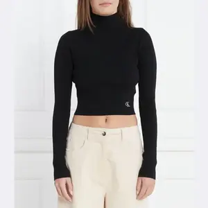 Водолазка стандартного кроя Calvin Klein, черный