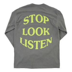 Футболка Travis Scott Cactus Jack Astroworld Printing Swea Long T-Shirts 'Grey', серый