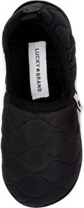 Стеганые детские тапочки Lucky Brand - теплая, стильная и удобная обувь для детей, черный