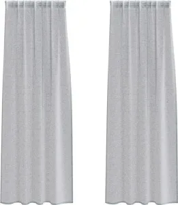 Шторы из вуали vidaXL, 2 шт., темно-серые, 225 x 140 см, полиэстер