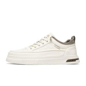 G.N.SHIJIA Легкие низкие скейтерские кроссовки для мужчин с эффектом увеличения роста экрю, цвет Ecru